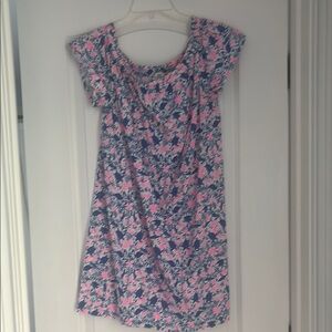 Vineyard Vines Blue and Pink Floral Dress
